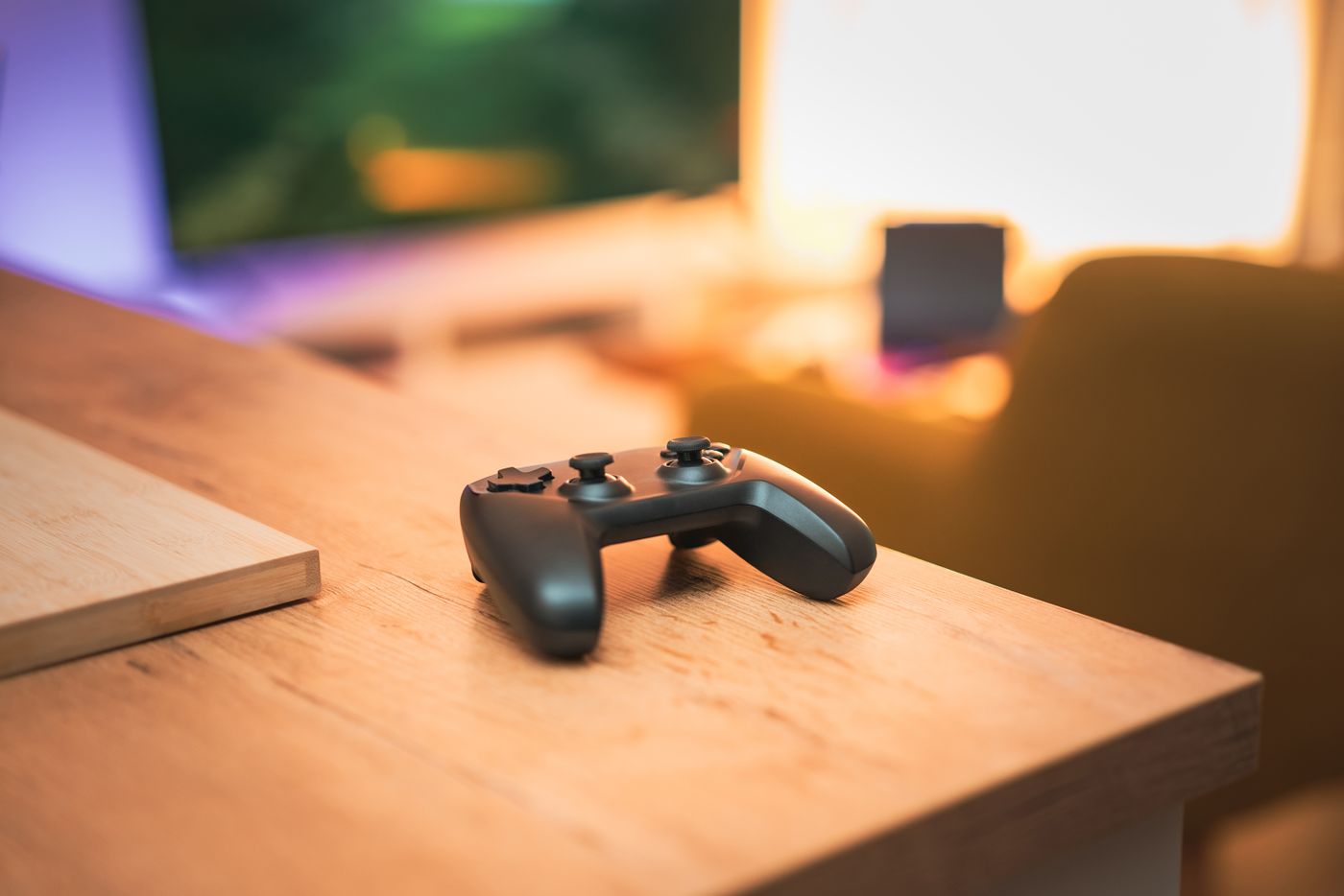 Console controller in a cosy room